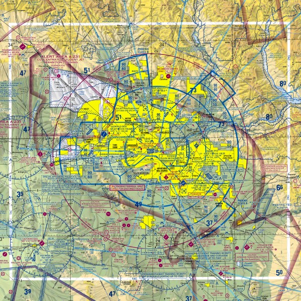 Phoenix AZ Aeronautical Wall Art by Erick Johnson Design
