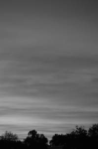 Sunset in Black and White