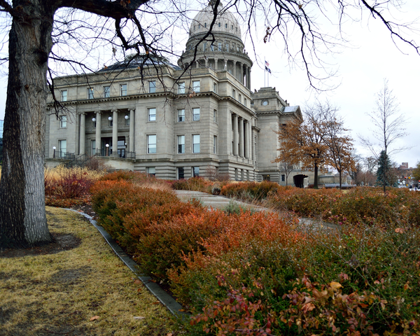 Winter Idaho State Capitol Building by Michelle K Wood