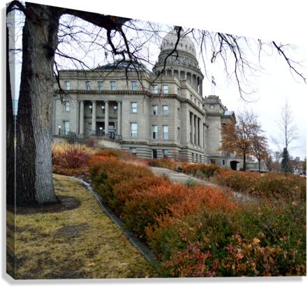 Winter Idaho State Capitol Building Canvas Print