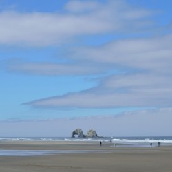 Twin Rocks at Rockaway Beach Oregon