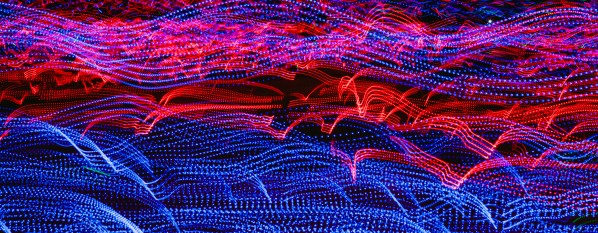 lights abstract curves long exposure Print