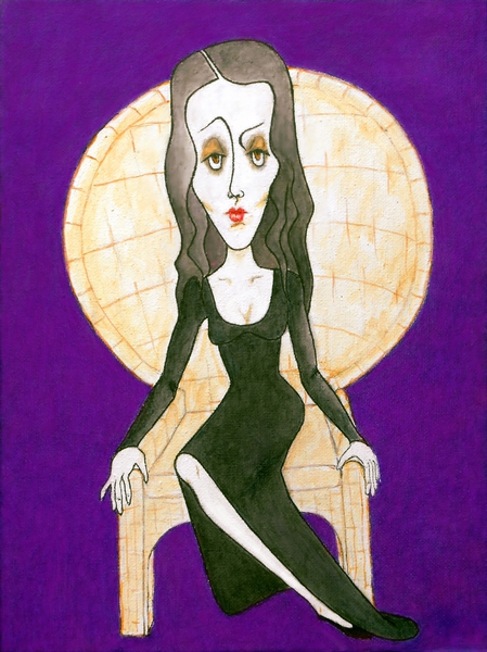 Mrs. A. -- Morticia Addams by Jayne Somogy