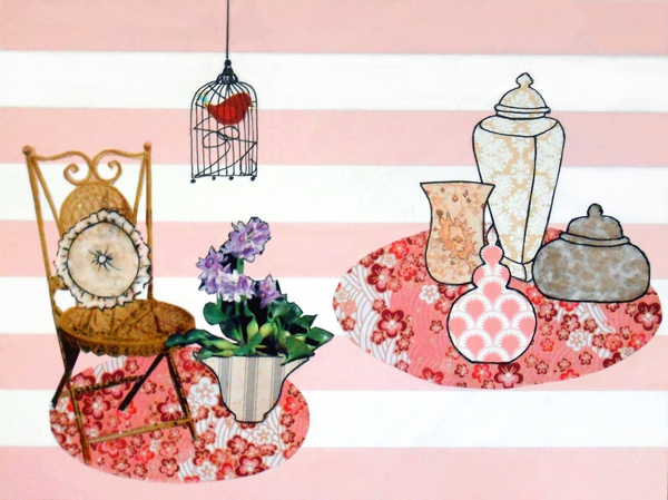 Shabby Chic Pottery  No. 1 by Jayne Somogy