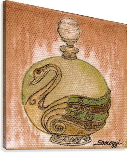 Bottled Copper Swan Canvas Print