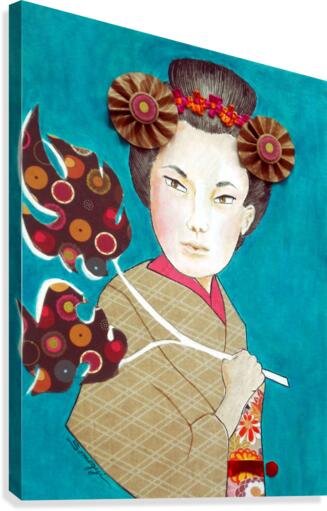 Geisha -- Kaede Canvas Print