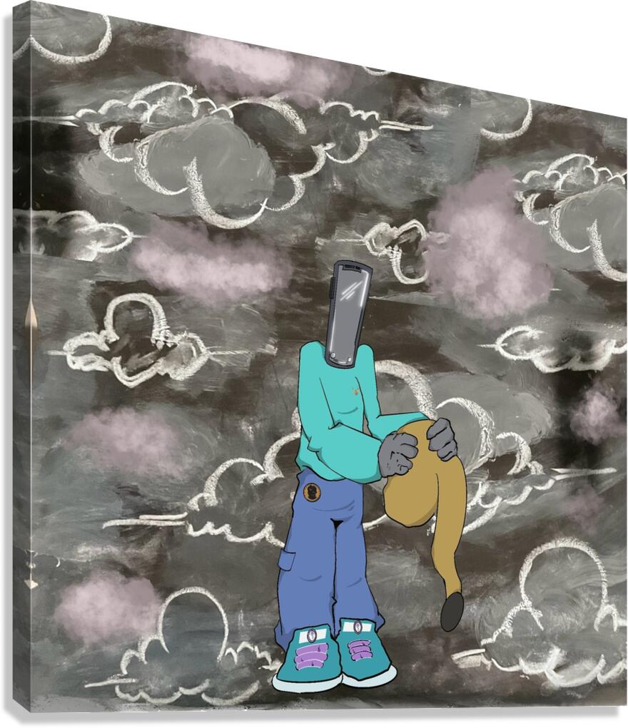Phone head  Canvas Print