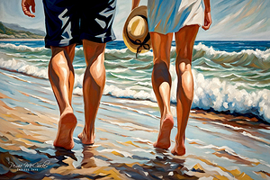 A Stroll On The Beach