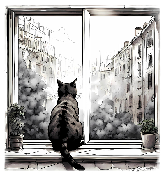 Admiring The View Print