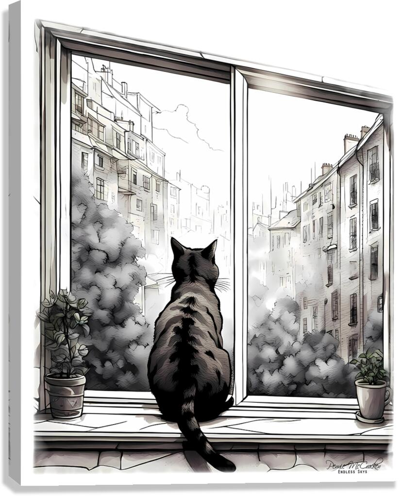 Admiring The View Canvas Print