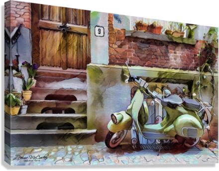 Scooter Canvas Print