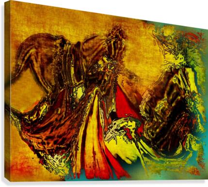 Riders gone Canvas Print