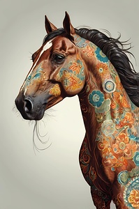 Default a whimsical degital illustration of a rea