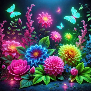 Garden flowers in bright colors 4