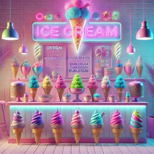 Colorful ice cream 8