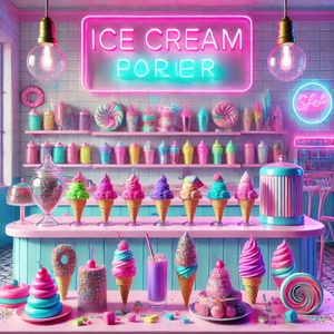 Colorful ice cream 10
