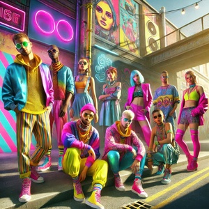 Friends on the street 9