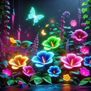 Garden flowers in bright colors 9