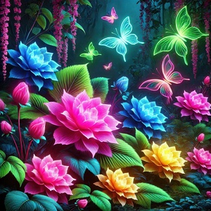 Garden flowers in bright colors 14