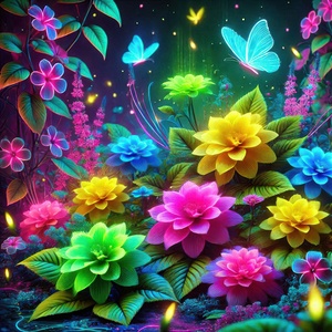 Garden flowers in bright colors 1