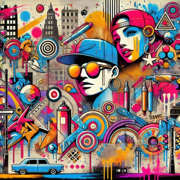 Graffiti drawing 14 by Hamo