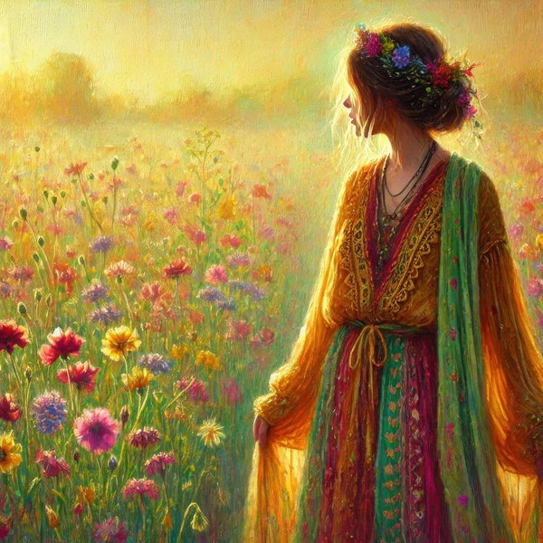 girl in the field 4 by Hamo