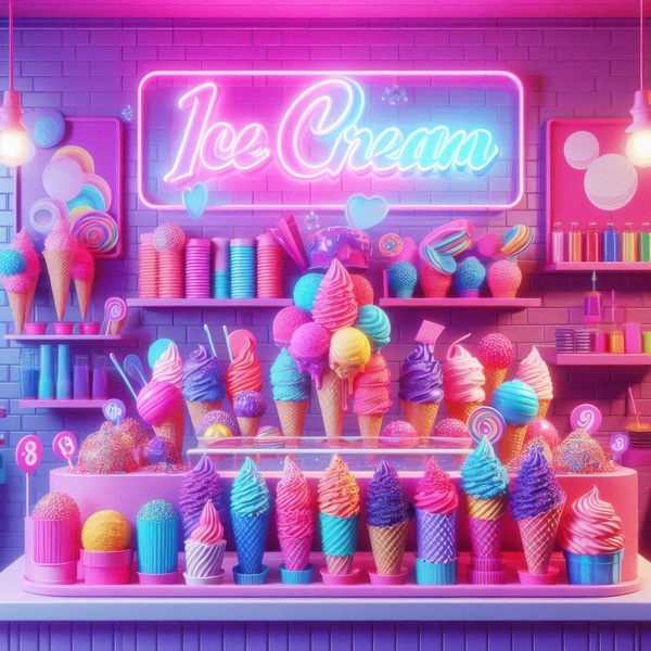Colorful ice cream 2 by Hamo