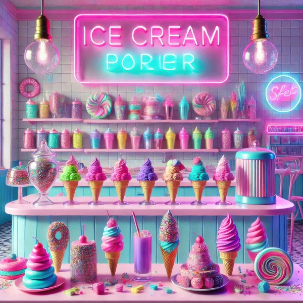 Colorful ice cream 10 by Hamo
