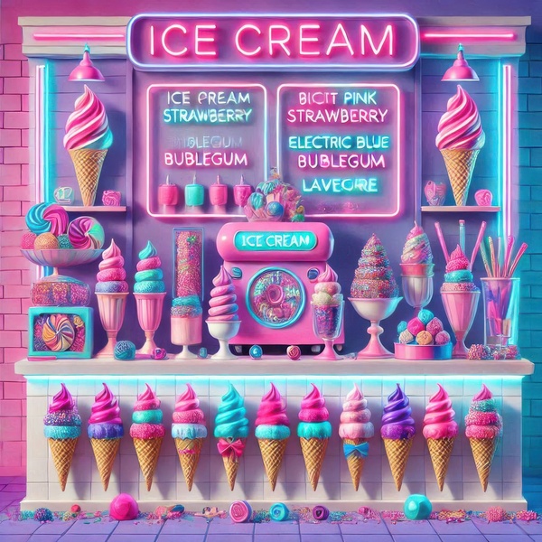 Colorful ice cream 11 by Hamo