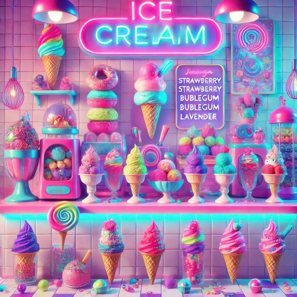 Colorful ice cream 7 by Hamo