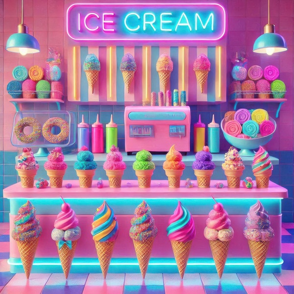 Colorful ice cream 4 by Hamo
