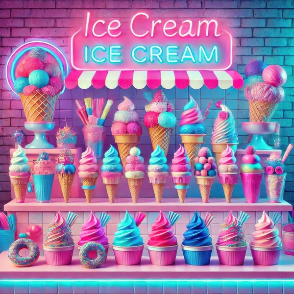 Colorful ice cream 5 by Hamo