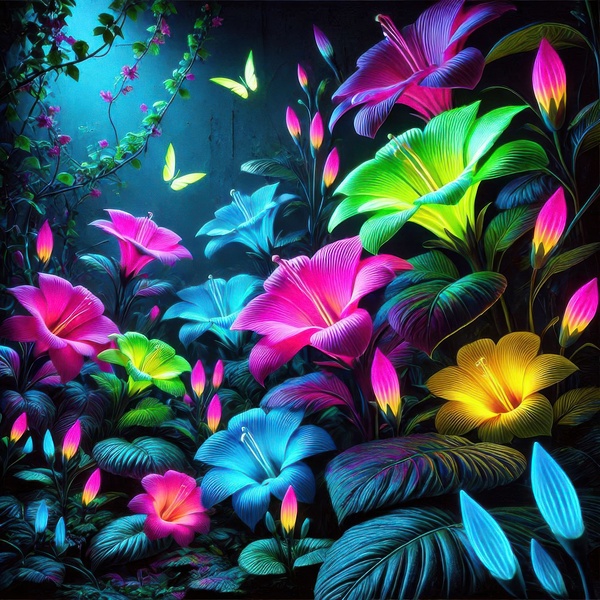 Garden flowers in bright colors 16 by Hamo