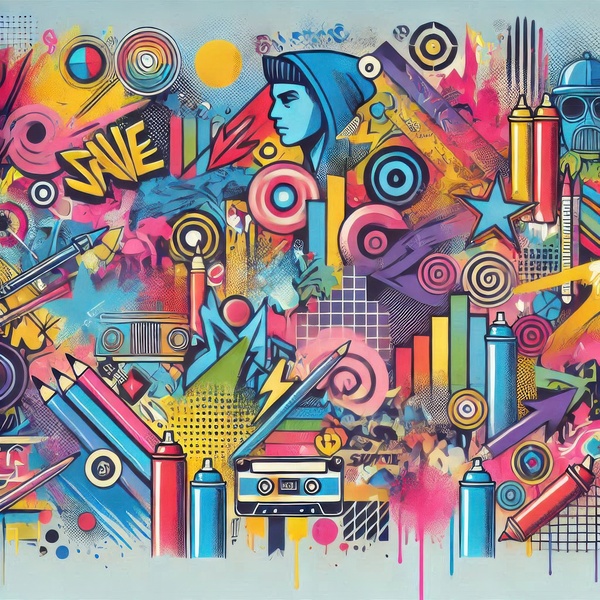 Graffiti drawing 16 by Hamo