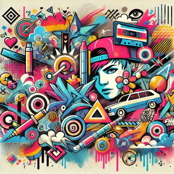 Graffiti drawing 22 by Hamo