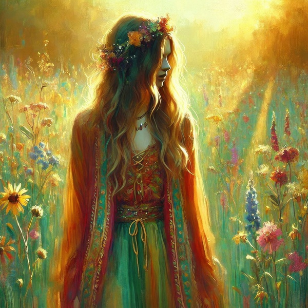girl in the field 3 by Hamo