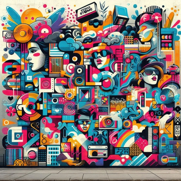 Graffiti drawing 28 by Hamo