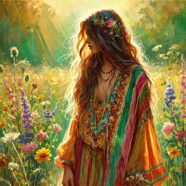 girl in the field 1 by Hamo