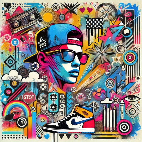 Graffiti drawing 6 by Hamo