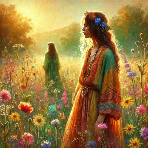 girl in the field 9 by Hamo