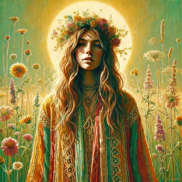 girl in the field 10 by Hamo