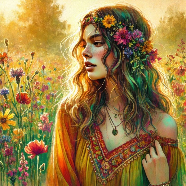 girl in the field 11 by Hamo
