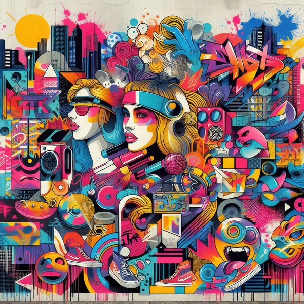 Graffiti drawing 23 by Hamo