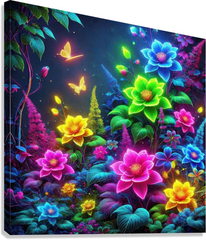 Garden flowers in bright colors 18 Canvas Print