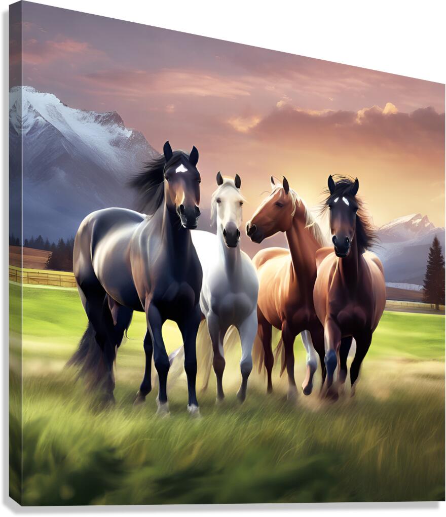Horses  Canvas Print