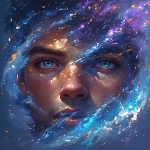 Cosmic Reflection: Face of the Universe