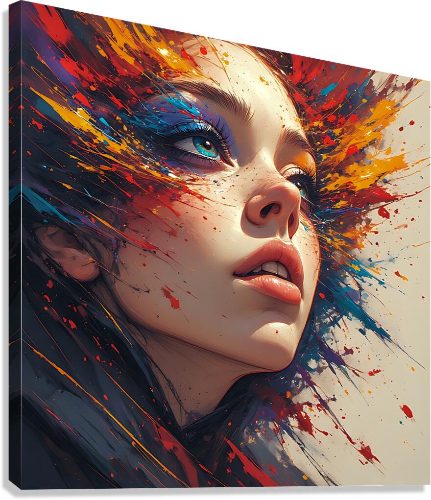 Chromatic Bloom Canvas Print