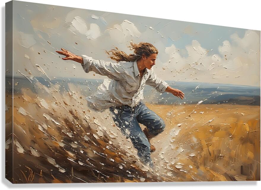 Run Through the Light Canvas Print