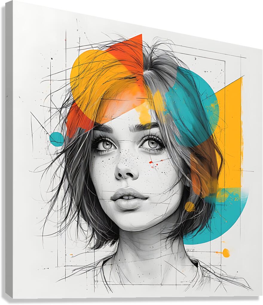Lines and Angles Canvas Print