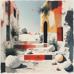 Surreal Passage: Abstract Desert Dream